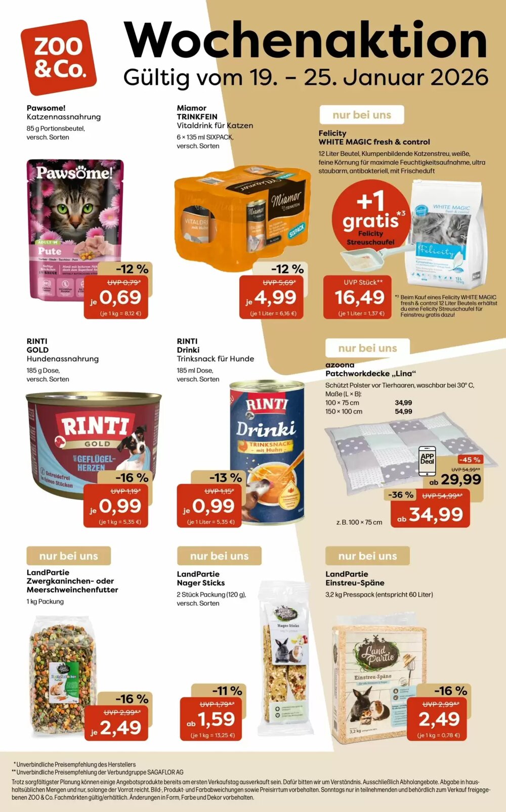 Zoo & Co Prospekt (ab 19.01.2026) zum Blättern - Seite 1