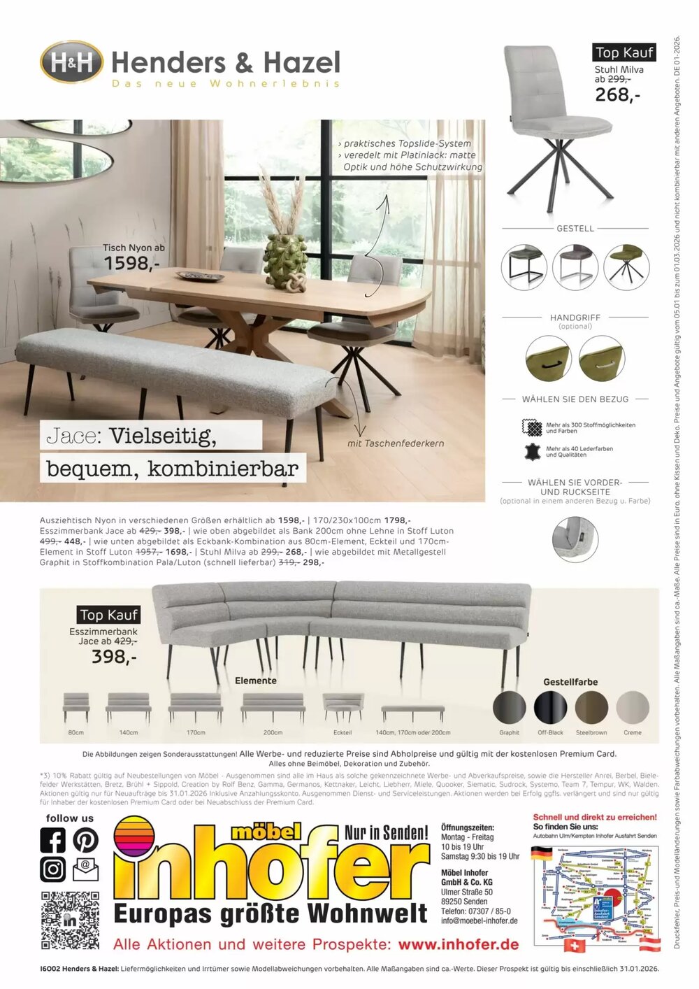 Möbel Inhofer Prospekt (ab 19.01.2026) zum Blättern - Seite 8