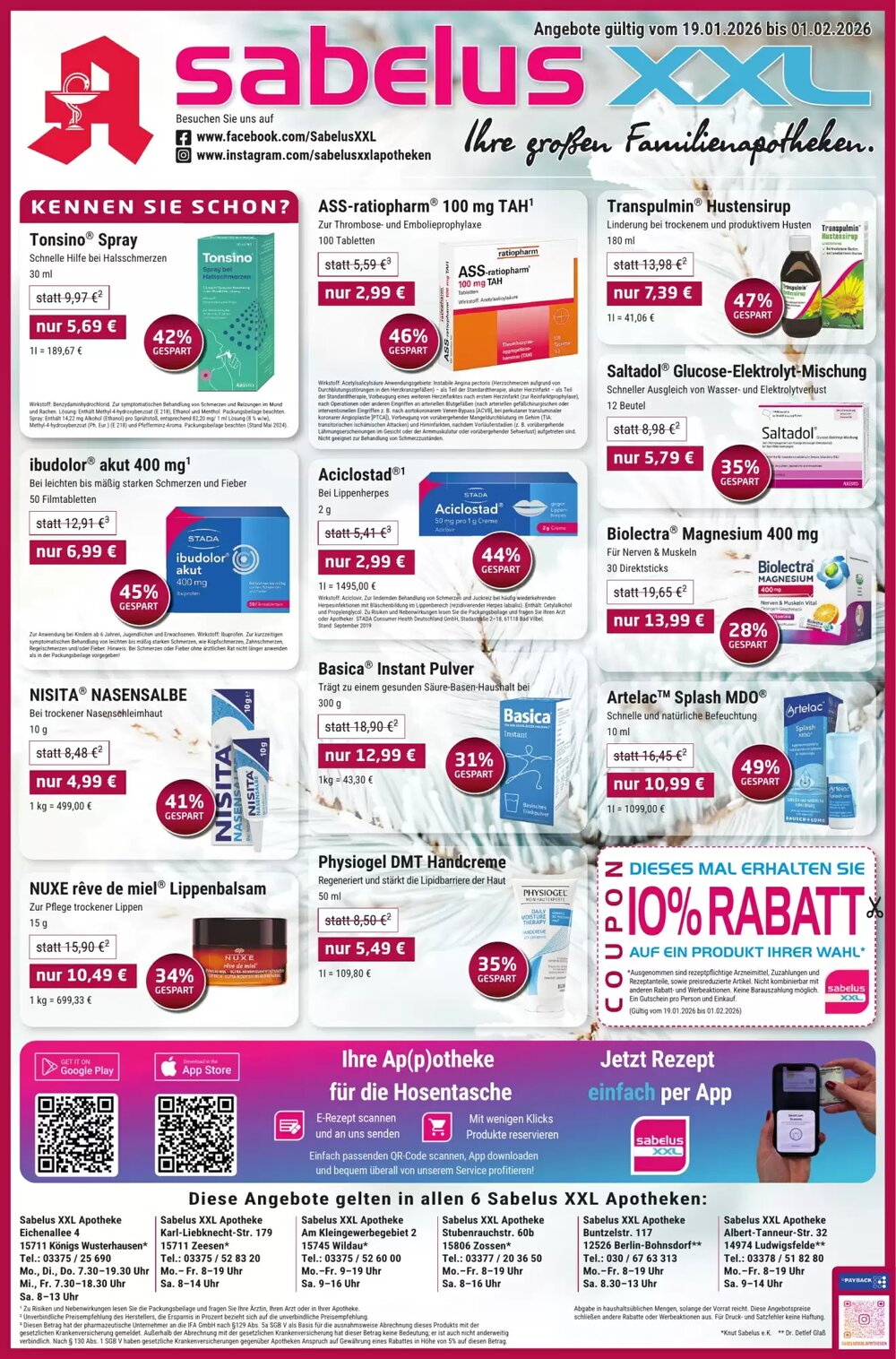 Sabelus XXL Prospekt (ab 19.01.2026) zum Blättern - Seite 1