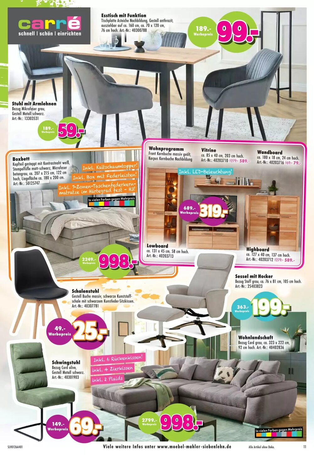 Möbel Mahler Prospekt (ab 21.01.2026) zum Blättern - Seite 11