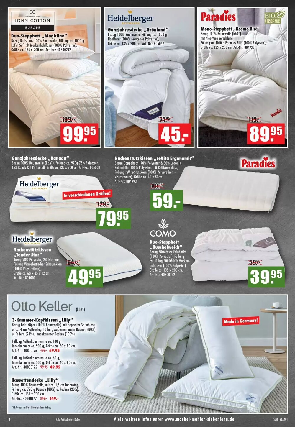 Möbel Mahler Prospekt (ab 21.01.2026) zum Blättern - Seite 14