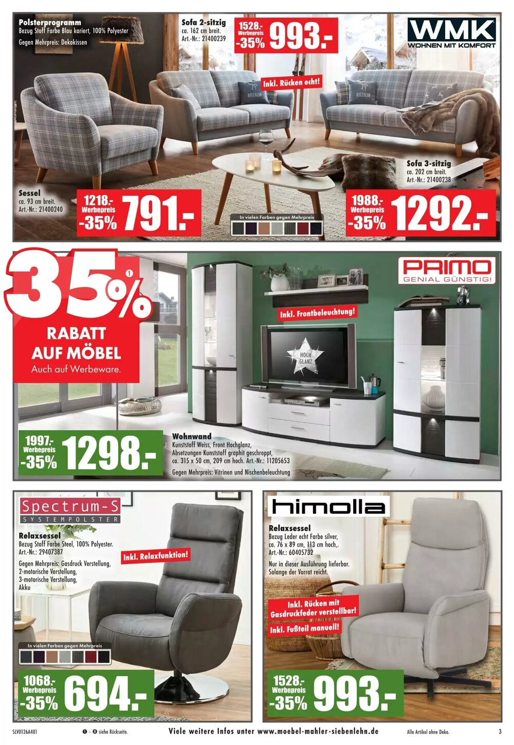 Möbel Mahler Prospekt (ab 21.01.2026) zum Blättern - Seite 3