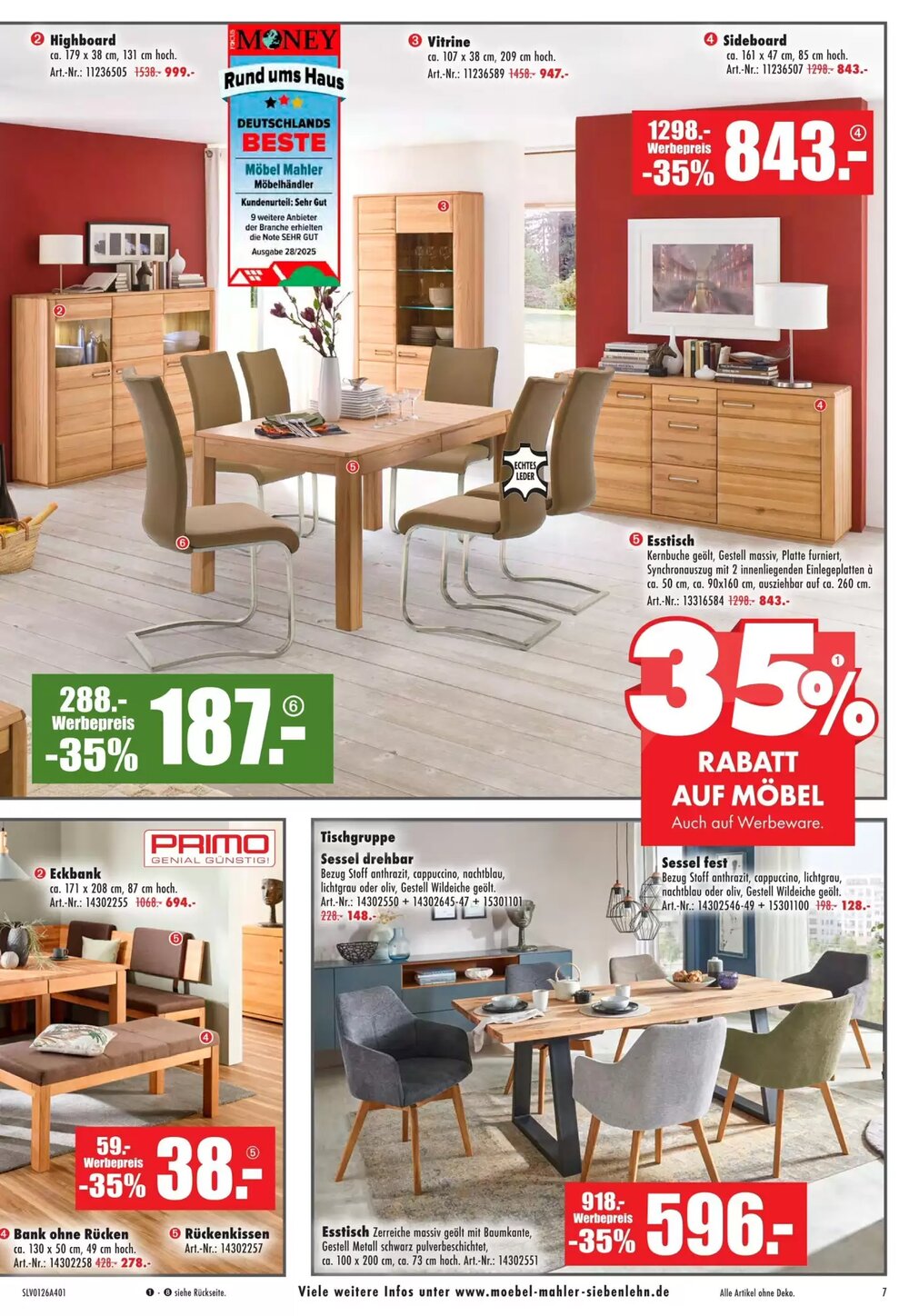 Möbel Mahler Prospekt (ab 21.01.2026) zum Blättern - Seite 7