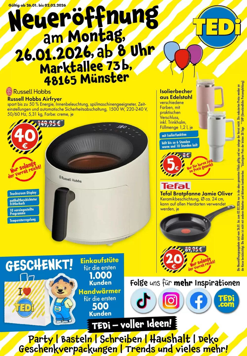 TEDi Prospekt (ab 21.01.2026) zum Blättern - Seite 1