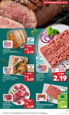 Kaufland Prospekt (ab 21.01.2026) zum Blättern - Seite 21