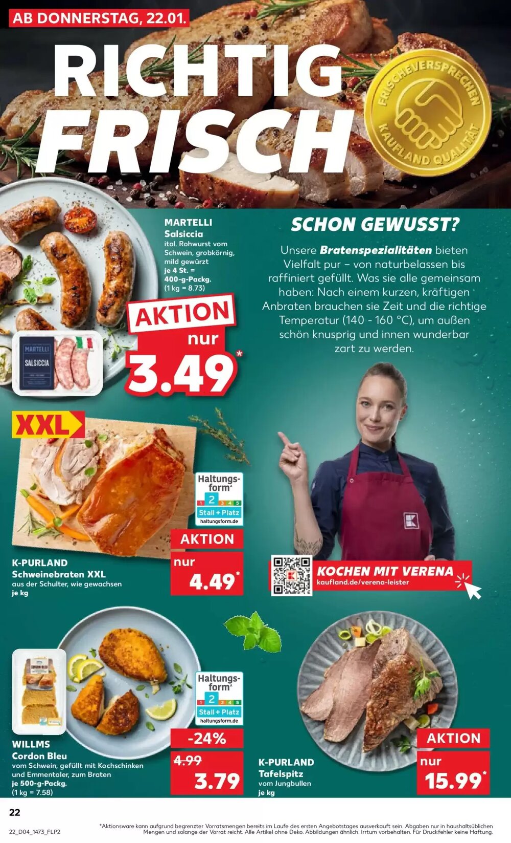 Kaufland Prospekt (ab 21.01.2026) zum Blättern - Seite 22