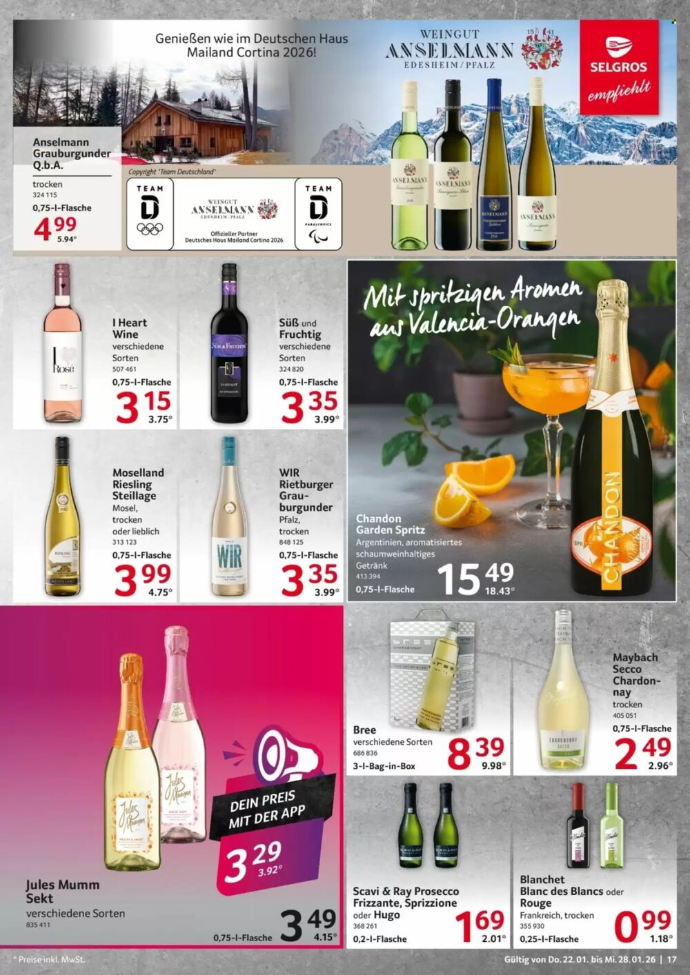 Selgros Prospekt (ab 22.01.2026) zum Blättern - Seite 17