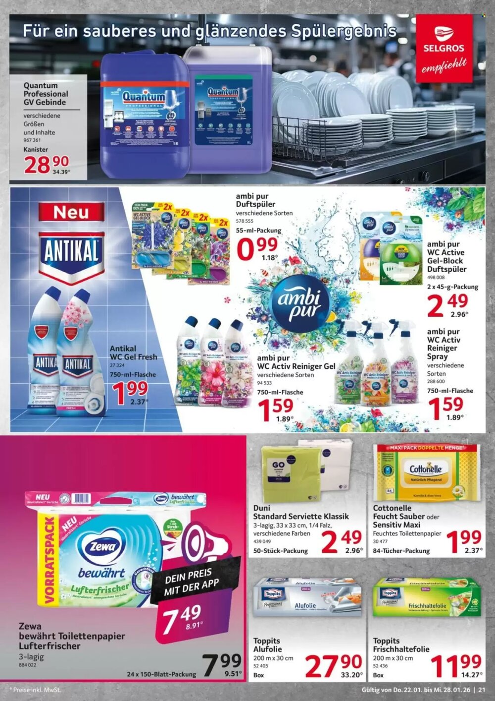 Selgros Prospekt (ab 22.01.2026) zum Blättern - Seite 21