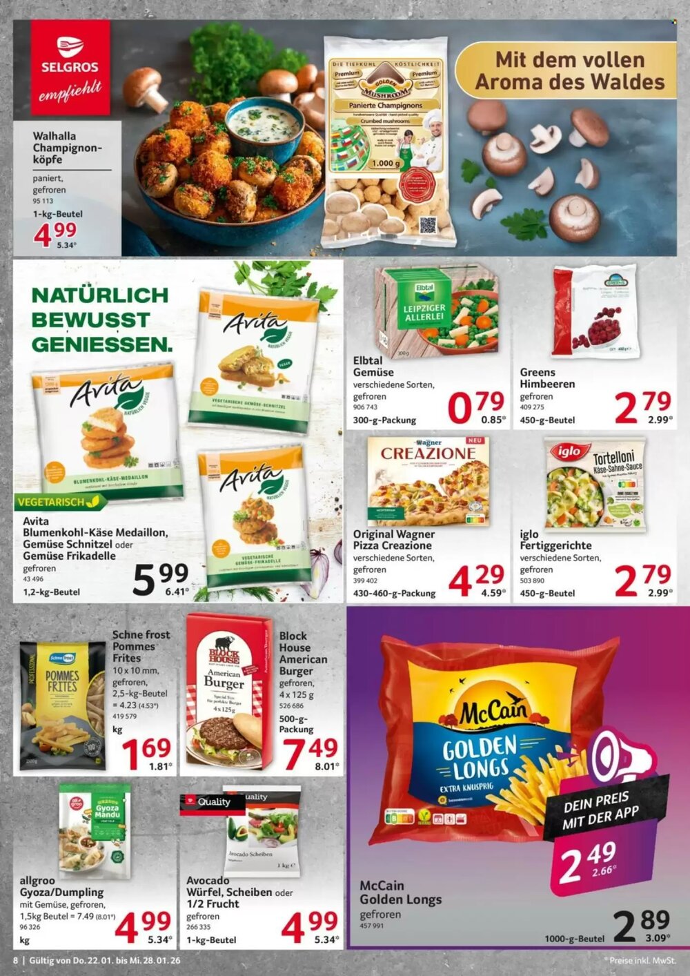 Selgros Prospekt (ab 22.01.2026) zum Blättern - Seite 8