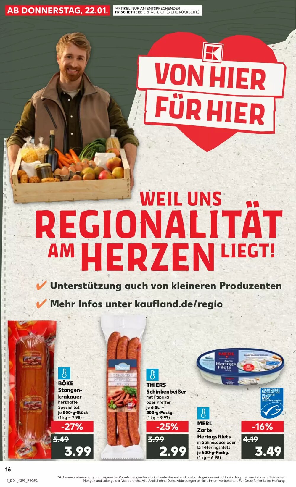 Kaufland Prospekt (ab 22.01.2026) zum Blättern - Seite 16