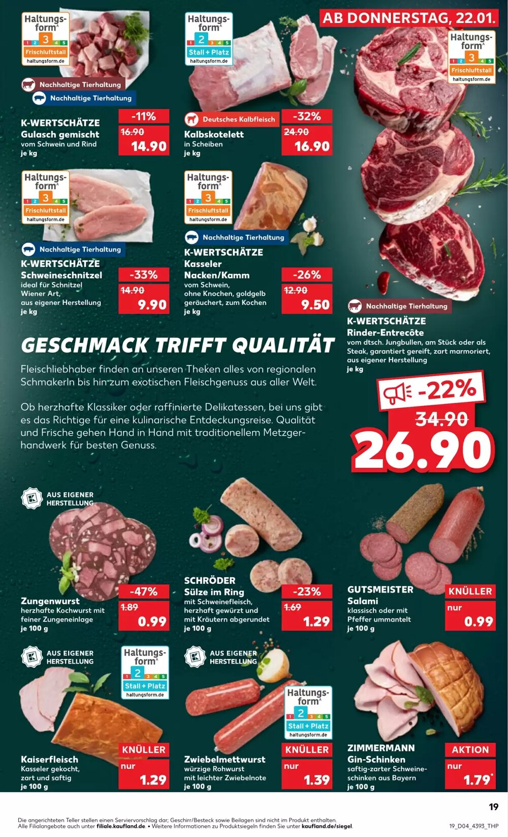 Kaufland Prospekt (ab 22.01.2026) zum Blättern - Seite 19