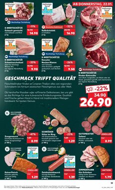 Kaufland Prospekt (ab 22.01.2026) zum Blättern - Seite 19