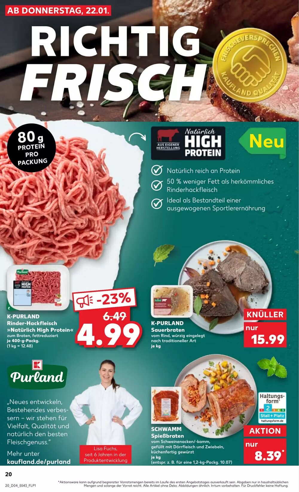 Kaufland Prospekt (ab 22.01.2026) zum Blättern - Seite 20