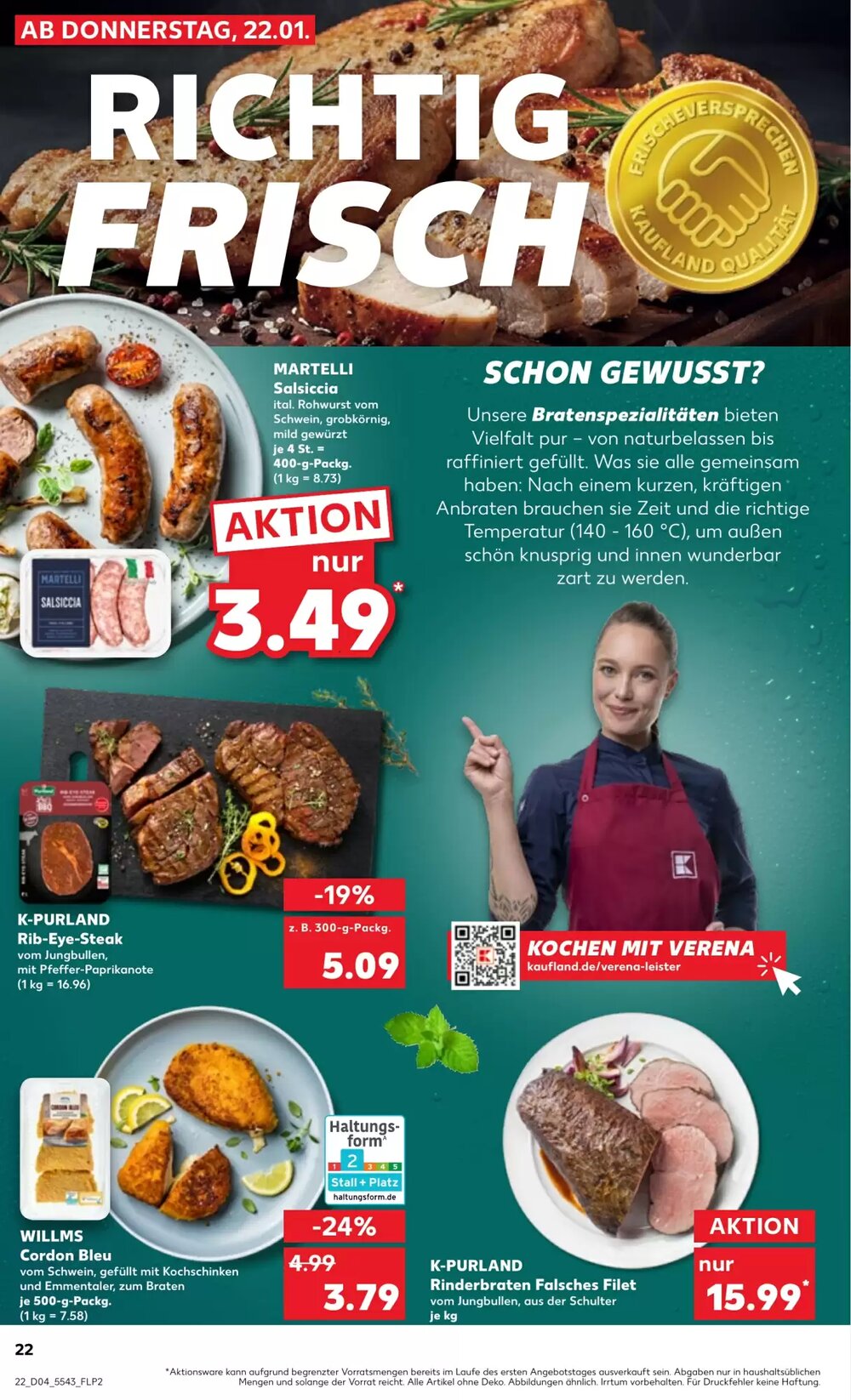 Kaufland Prospekt (ab 22.01.2026) zum Blättern - Seite 22