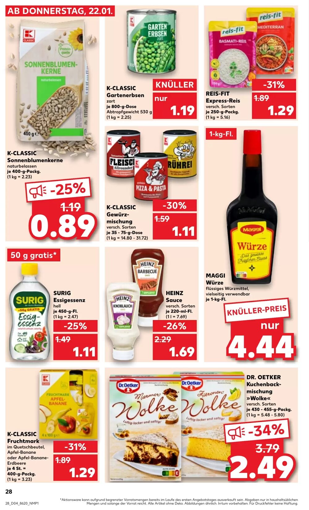Kaufland Prospekt (ab 22.01.2026) zum Blättern - Seite 28