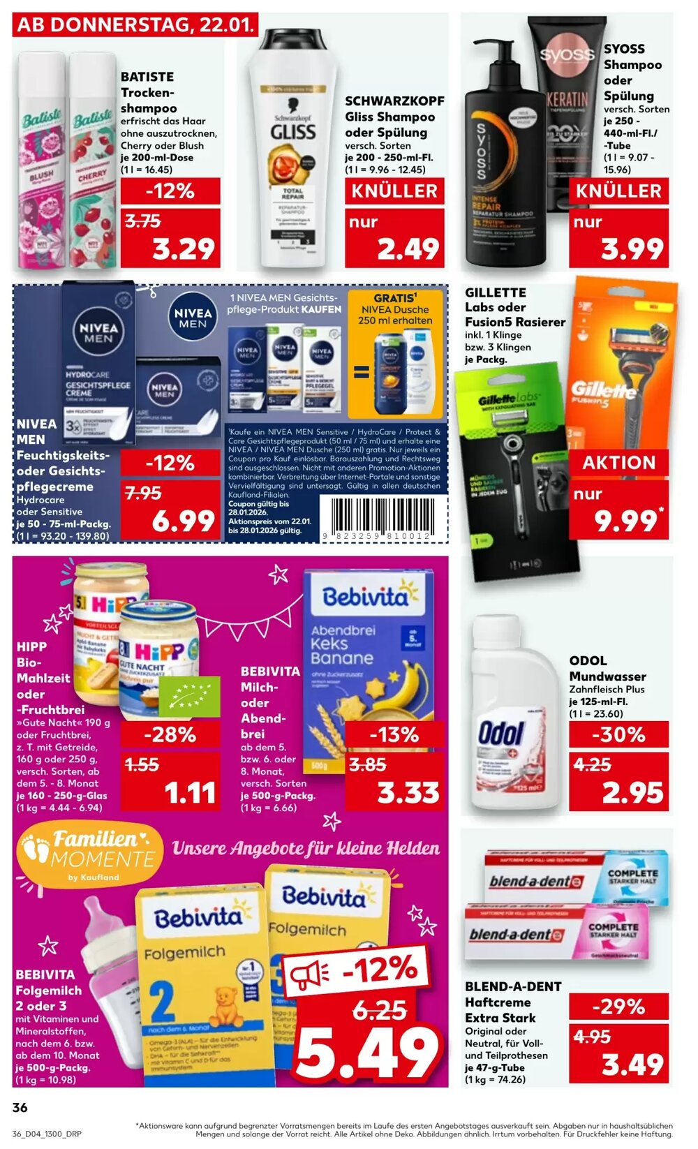 Kaufland Prospekt (ab 22.01.2026) zum Blättern - Seite 36