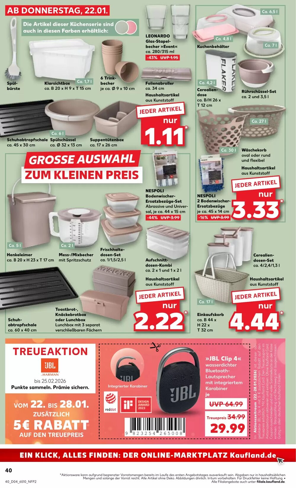Kaufland Prospekt (ab 22.01.2026) zum Blättern - Seite 40