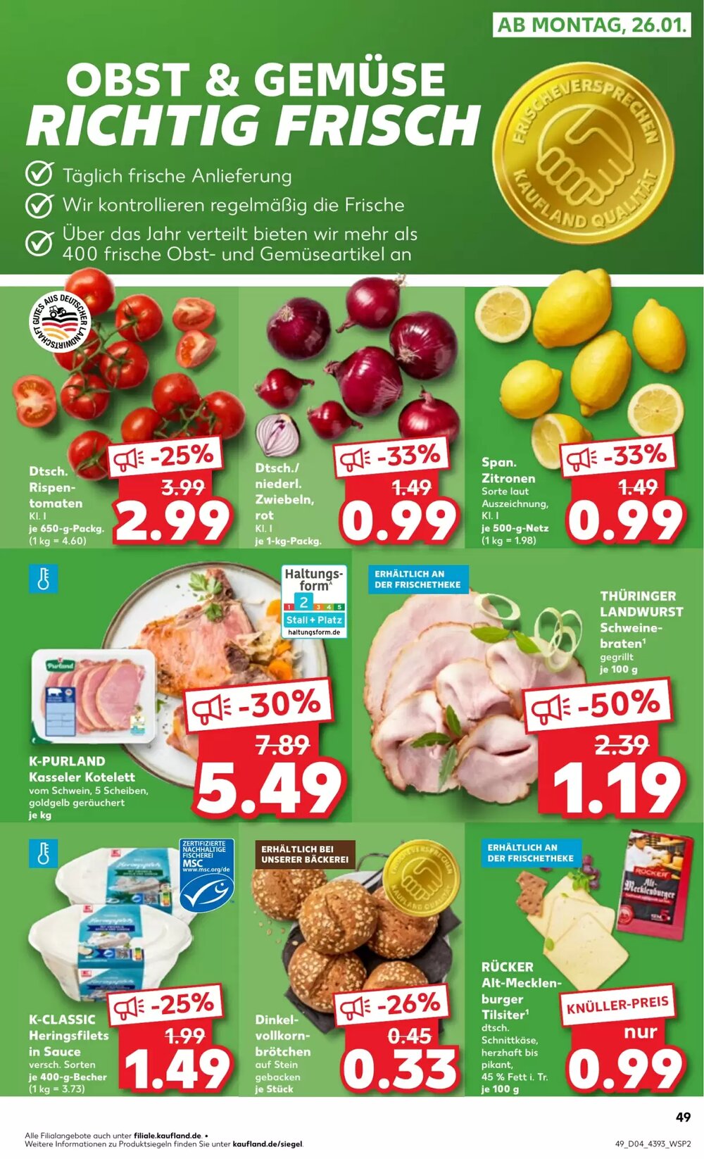 Kaufland Prospekt (ab 22.01.2026) zum Blättern - Seite 49