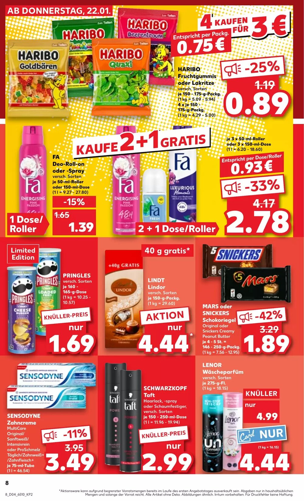 Kaufland Prospekt (ab 22.01.2026) zum Blättern - Seite 8