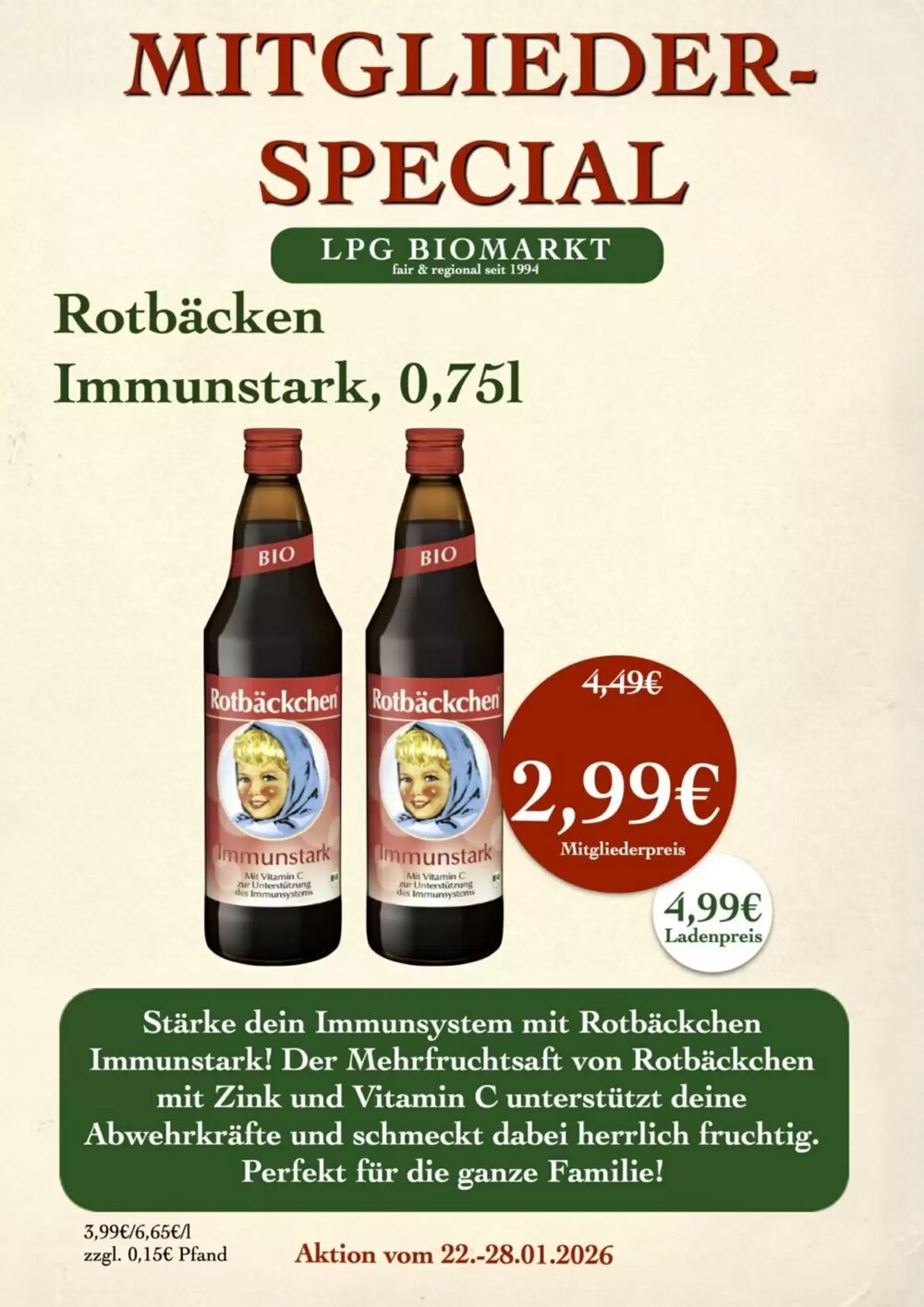 LPG Biomarkt Prospekt (ab 22.01.2026) zum Blättern - Seite 12