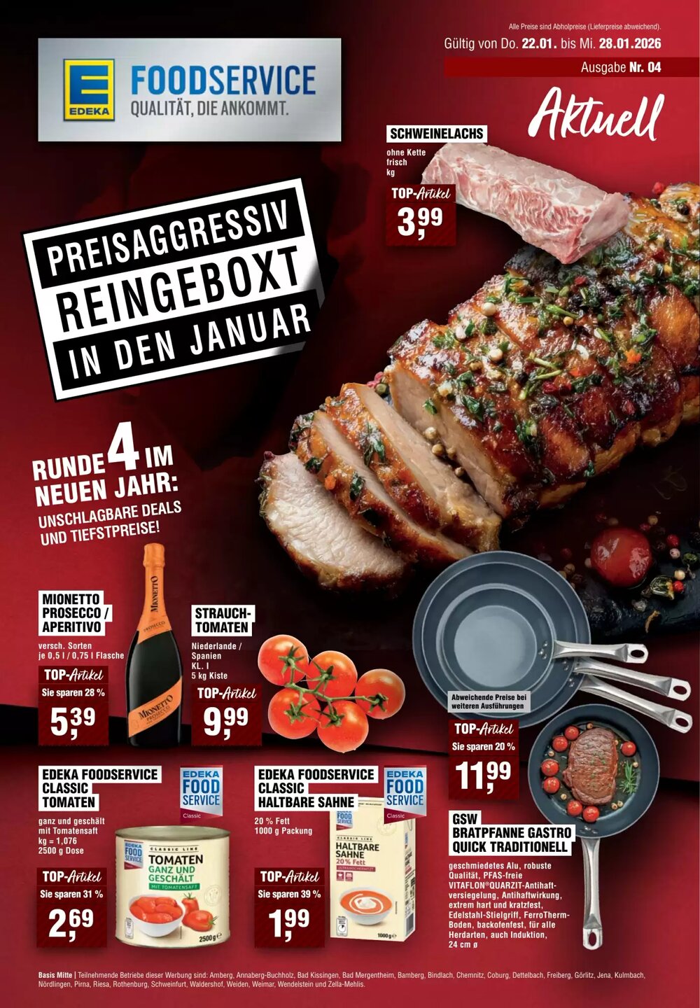 EDEKA Foodservice Prospekt (ab 22.01.2026) zum Blättern - Seite 1