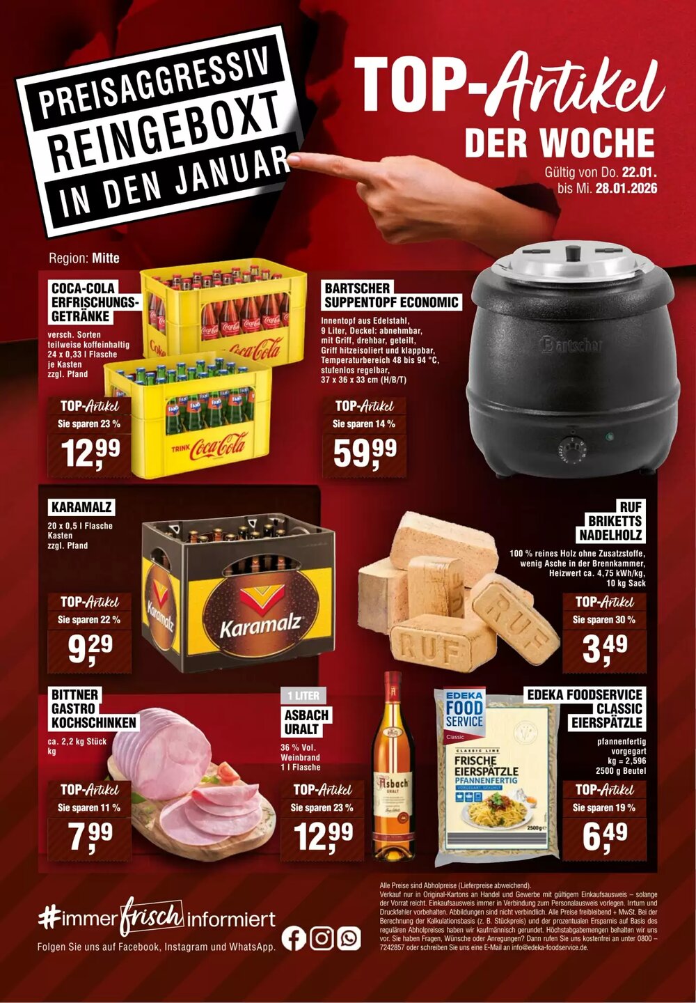 EDEKA Foodservice Prospekt (ab 22.01.2026) zum Blättern - Seite 14