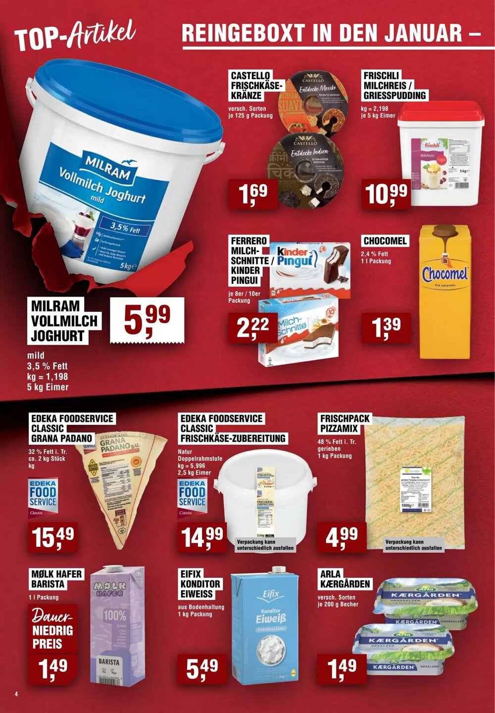EDEKA Foodservice Prospekt (ab 22.01.2026) zum Blättern - Seite 4