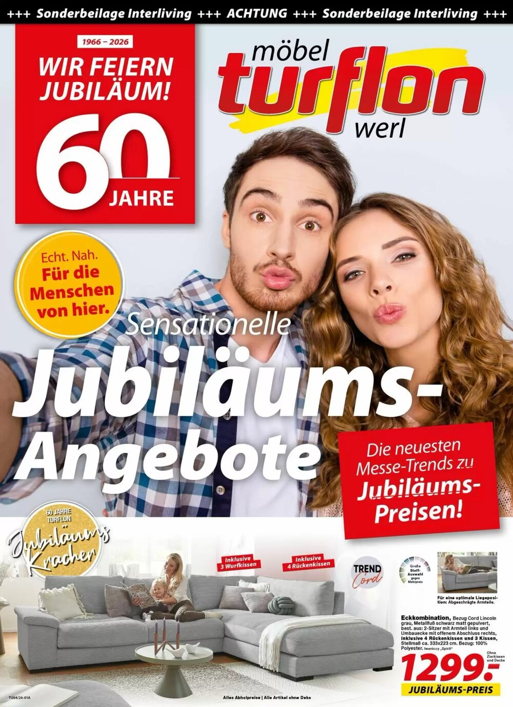 Möbel Turflon Prospekt (ab 22.01.2026) zum Blättern - Seite 1