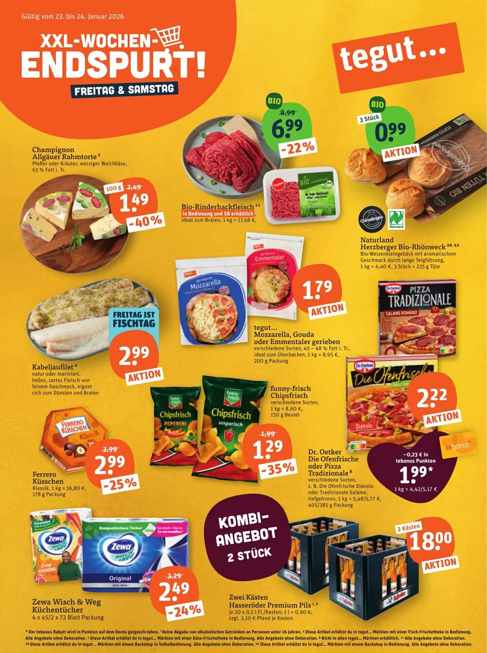 tegut Prospekt (ab 23.01.2026) zum Blättern - Seite 1