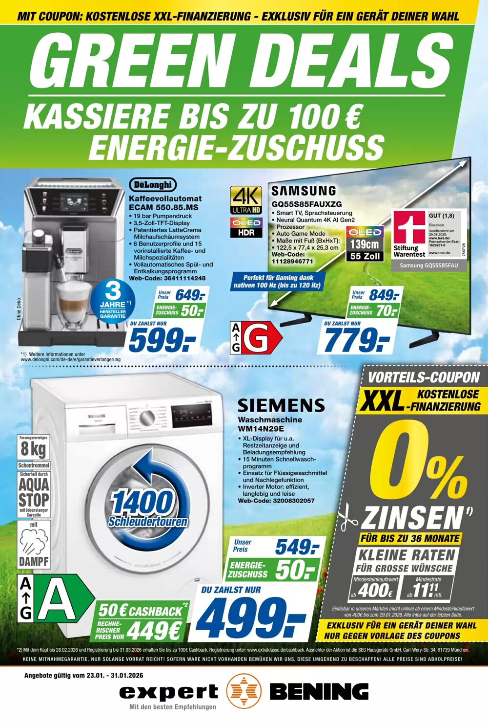 Expert Bening Prospekt (ab 23.01.2026) zum Blättern - Seite 1