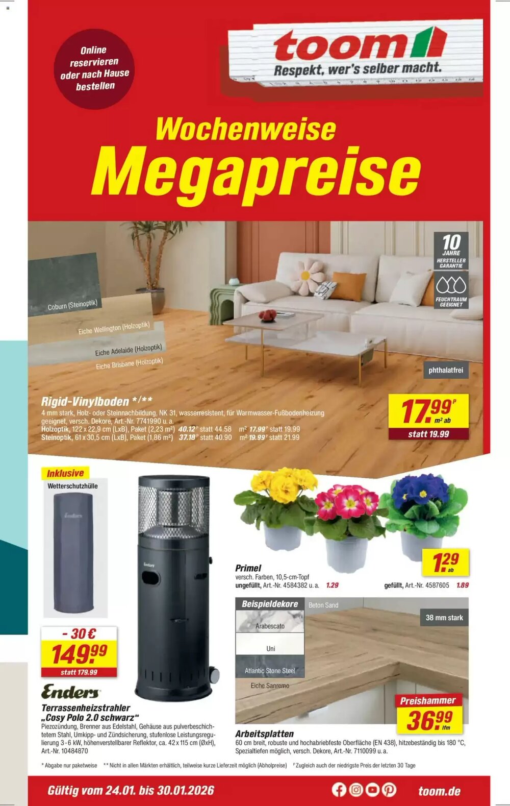 toom Baumarkt Prospekt (ab 24.01.2026) zum Blättern - Seite 1
