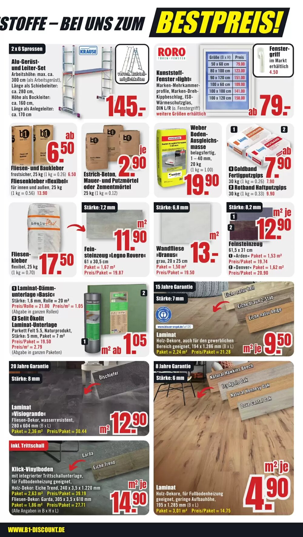 B1 Discount Baumarkt Prospekt (ab 24.01.2026) zum Blättern - Seite 3