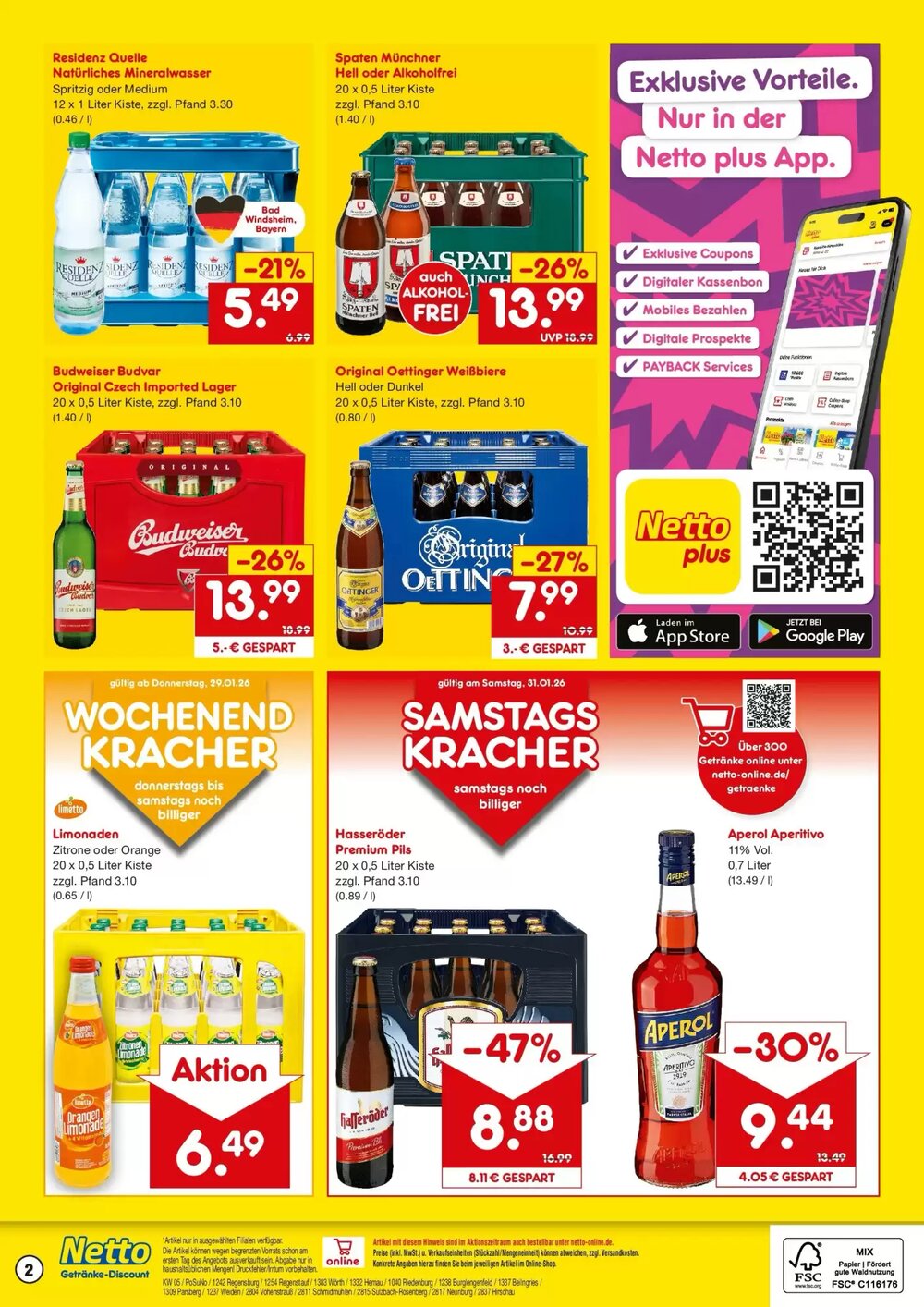 Netto Getränke Discount Prospekt (ab 25.01.2026) zum Blättern - Seite 2