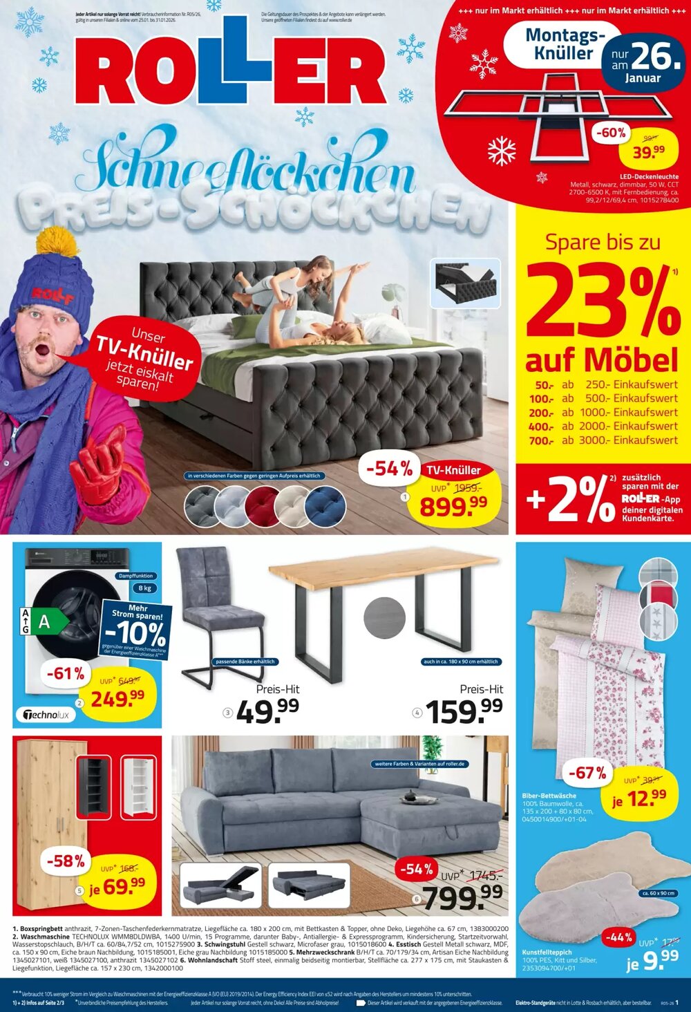 ROLLER Prospekt (ab 25.01.2026) zum Blättern - Seite 1