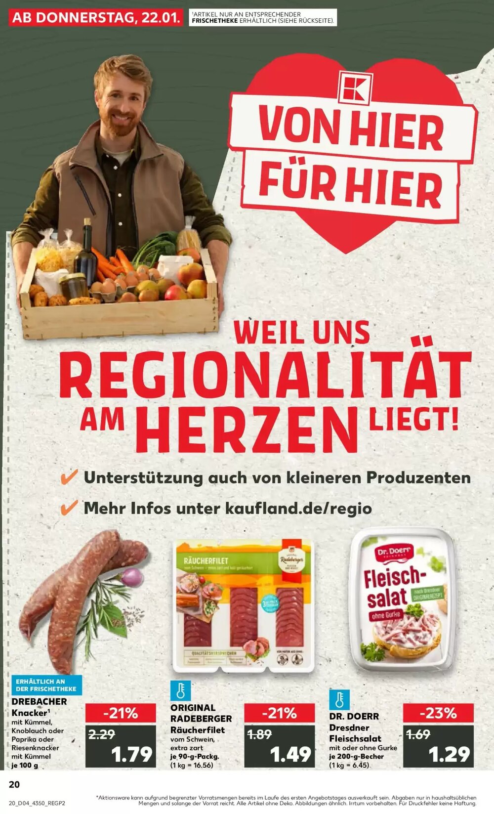 Kaufland Prospekt (ab 25.01.2026) zum Blättern - Seite 20