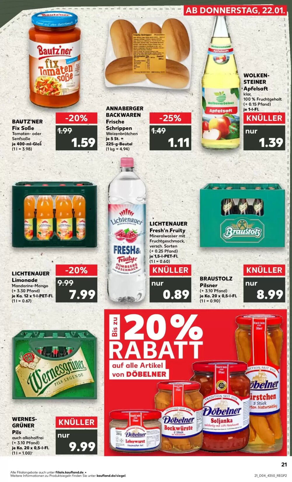 Kaufland Prospekt (ab 25.01.2026) zum Blättern - Seite 21