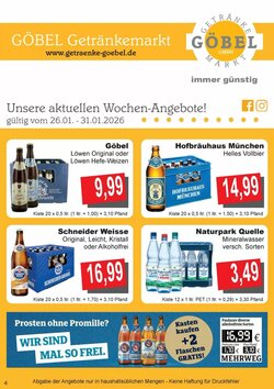 Getränke Göbel Prospekt (ab 26.01.2026) zum Blättern