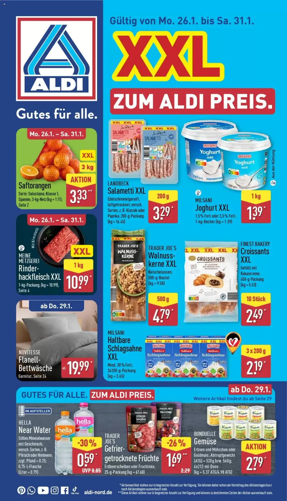Aldi Nord Prospekt (ab 26.01.2026) zum Blättern - Seite 1