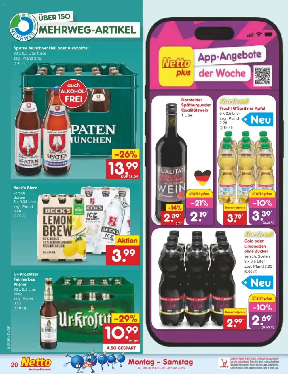 Netto Marken-Discount Prospekt (ab 26.01.2026) zum Blättern - Seite 22