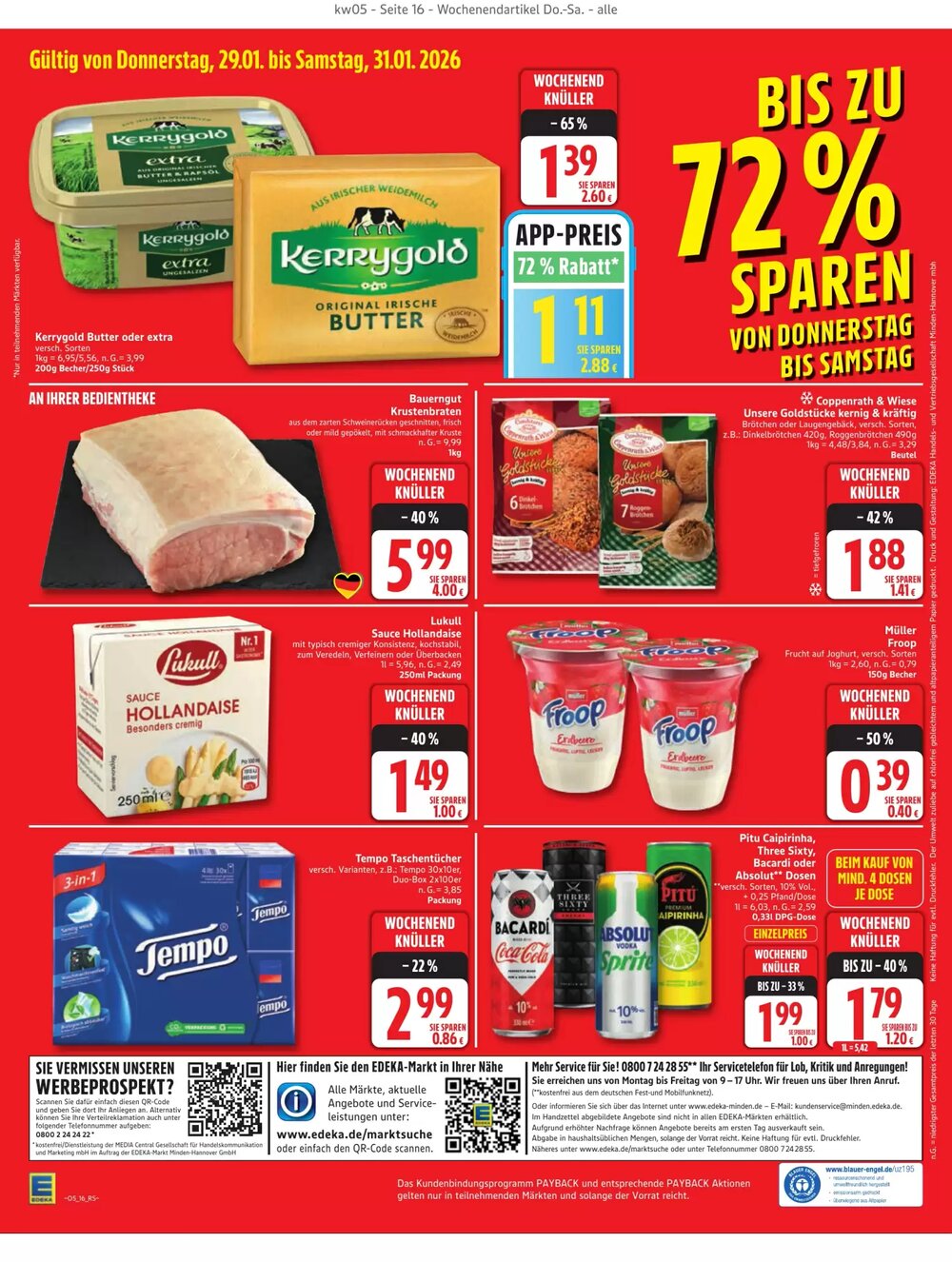 Edeka Prospekt (ab 26.01.2026) zum Blättern - Seite 16
