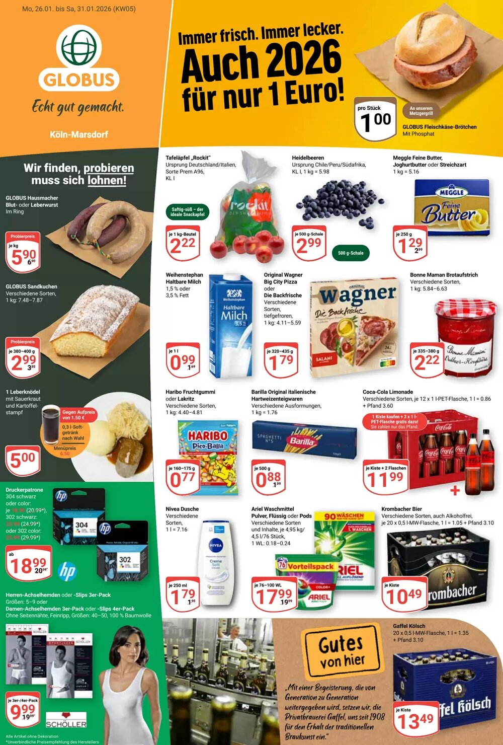 Globus Prospekt (ab 26.01.2026) zum Blättern - Seite 1