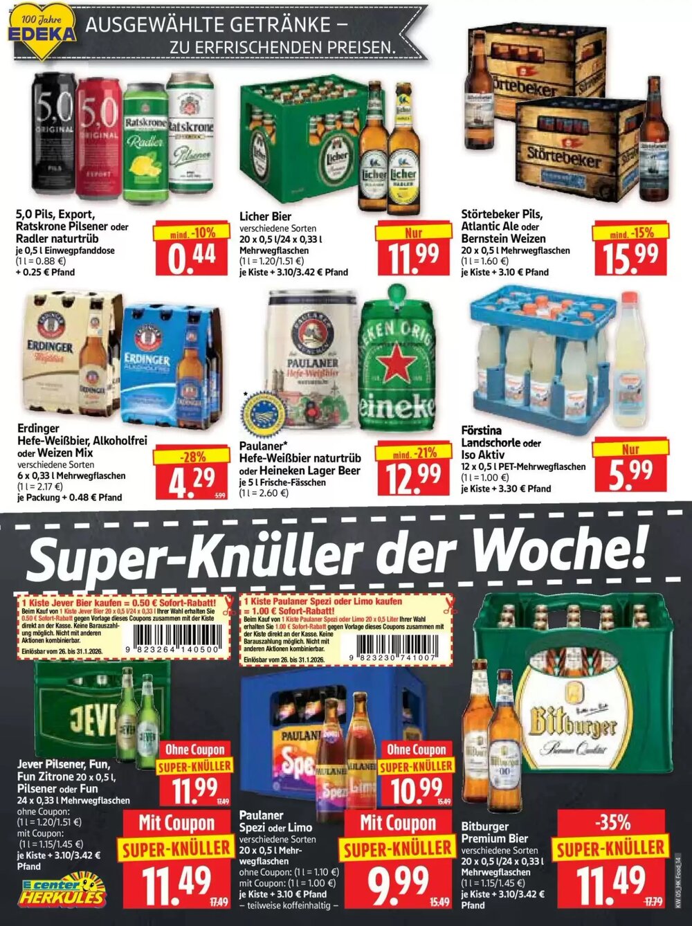 Edeka Herkules Prospekt (ab 26.01.2026) zum Blättern - Seite 14