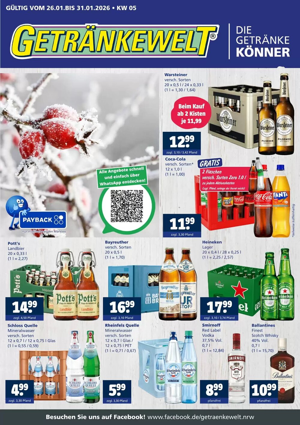 Getränkewelt Prospekt (ab 26.01.2026) zum Blättern - Seite 1