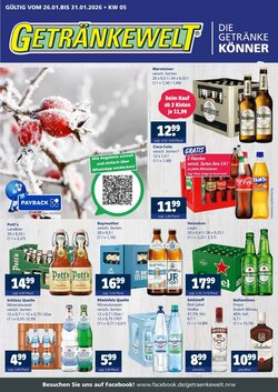 Getränkewelt Prospekt (ab 26.01.2026) zum Blättern - Seite 1