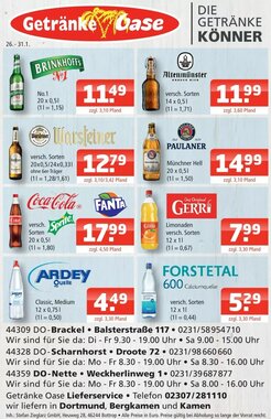 Getränke Oase Prospekt (ab 26.01.2026) zum Blättern - Seite 1