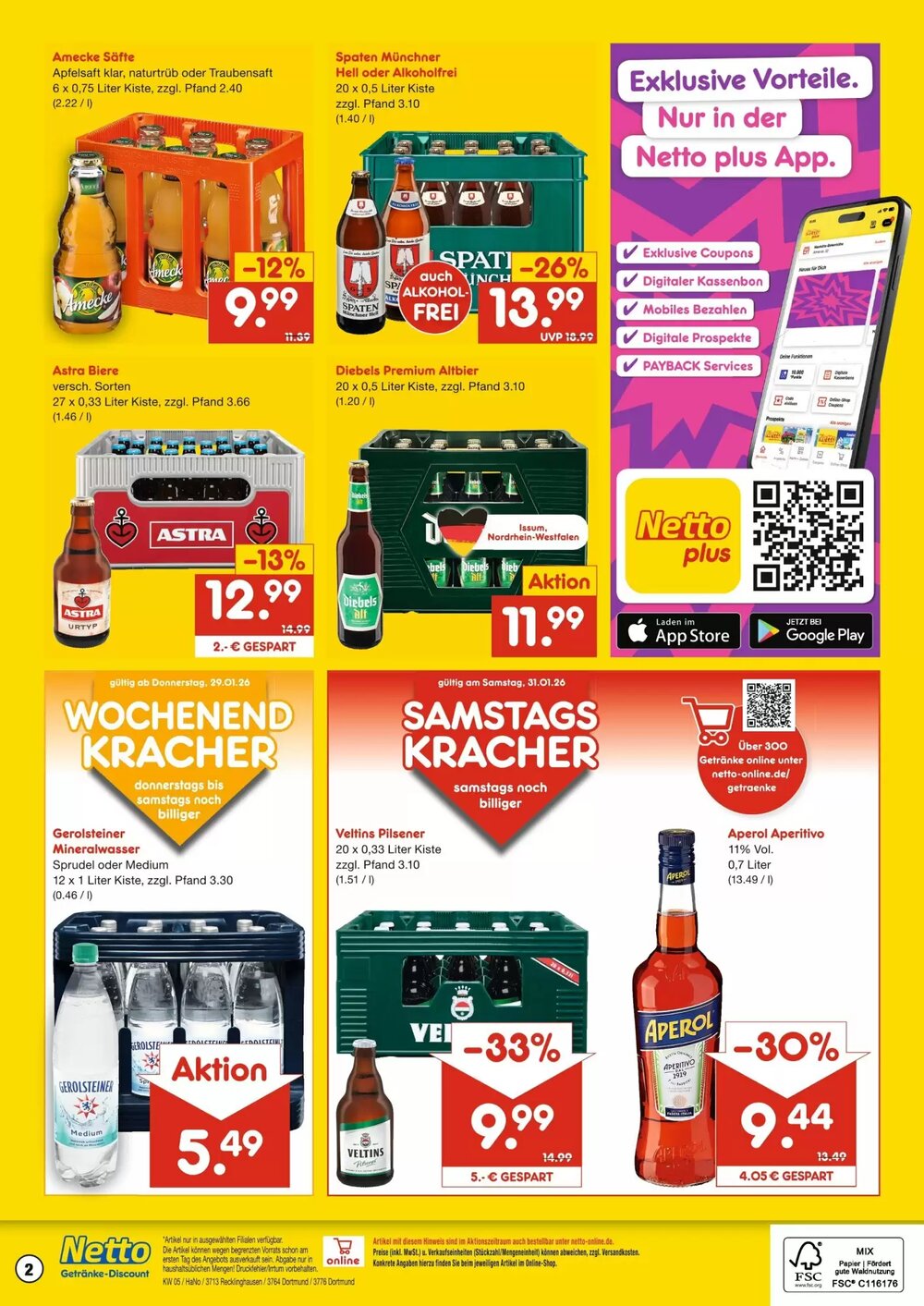Netto Getränke Discount Prospekt (ab 26.01.2026) zum Blättern - Seite 2