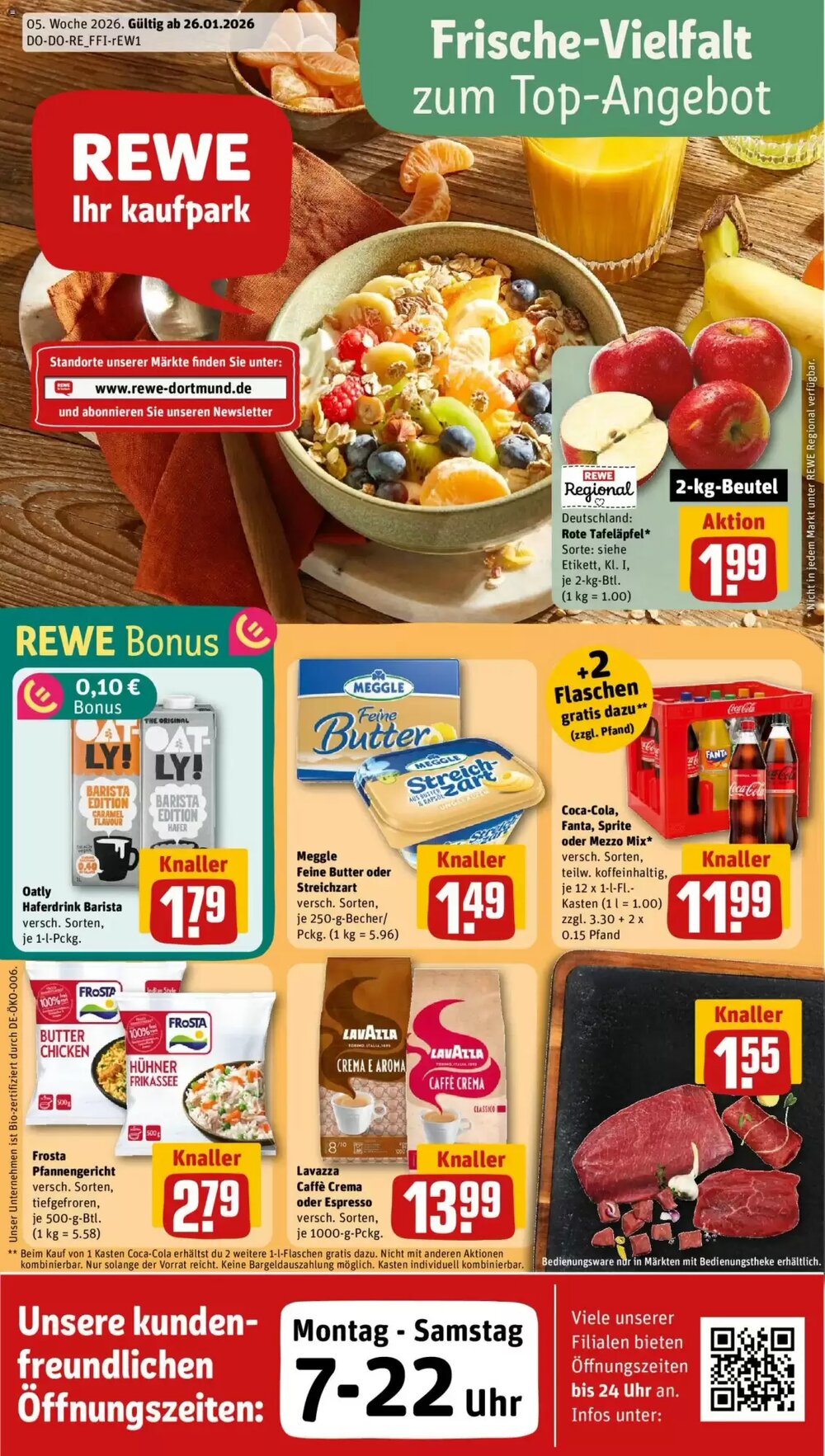 REWE Kaufpark Prospekt (ab 26.01.2026) zum Blättern - Seite 1