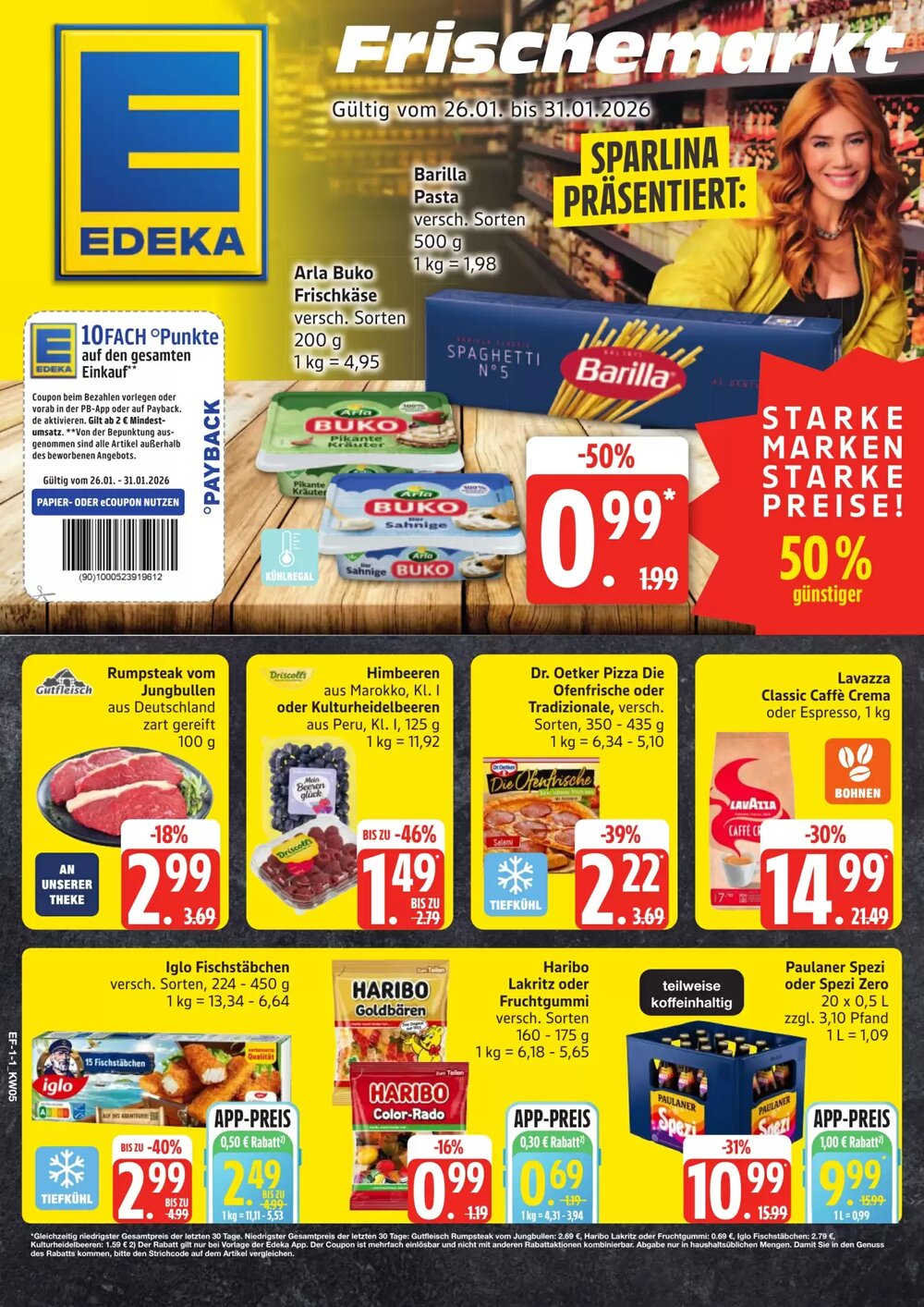 Edeka Frischemarkt Prospekt (ab 26.01.2026) zum Blättern - Seite 1