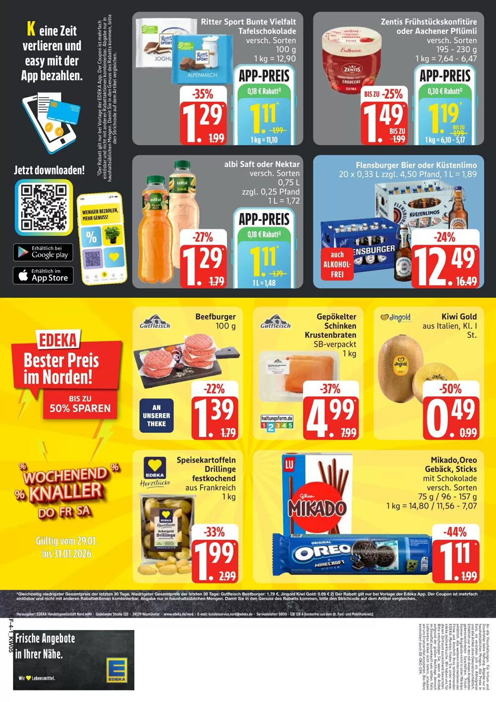 Edeka Frischemarkt Prospekt (ab 26.01.2026) zum Blättern - Seite 4