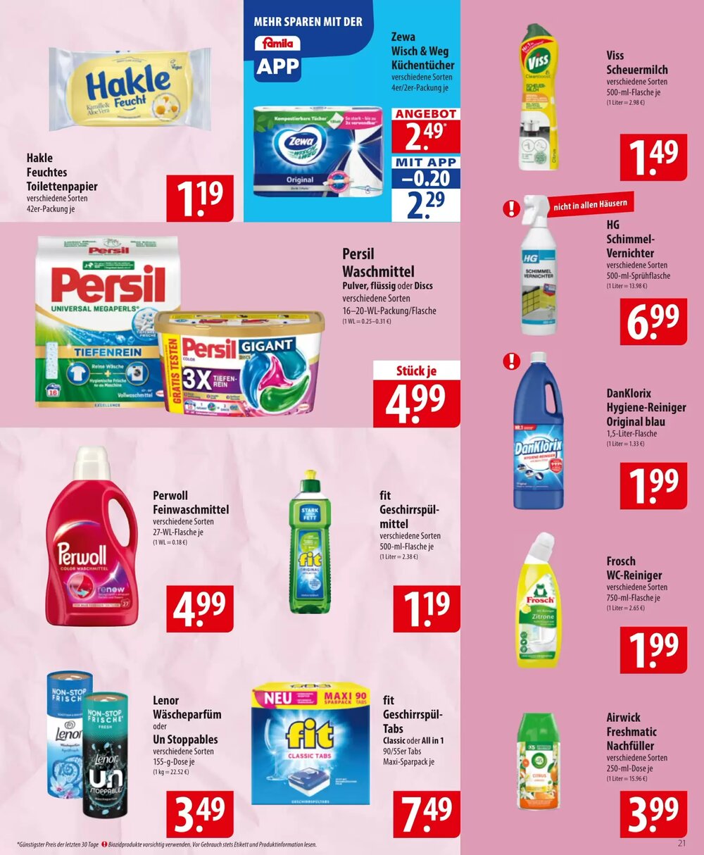 Famila Nord Ost Prospekt (ab 26.01.2026) zum Blättern - Seite 21